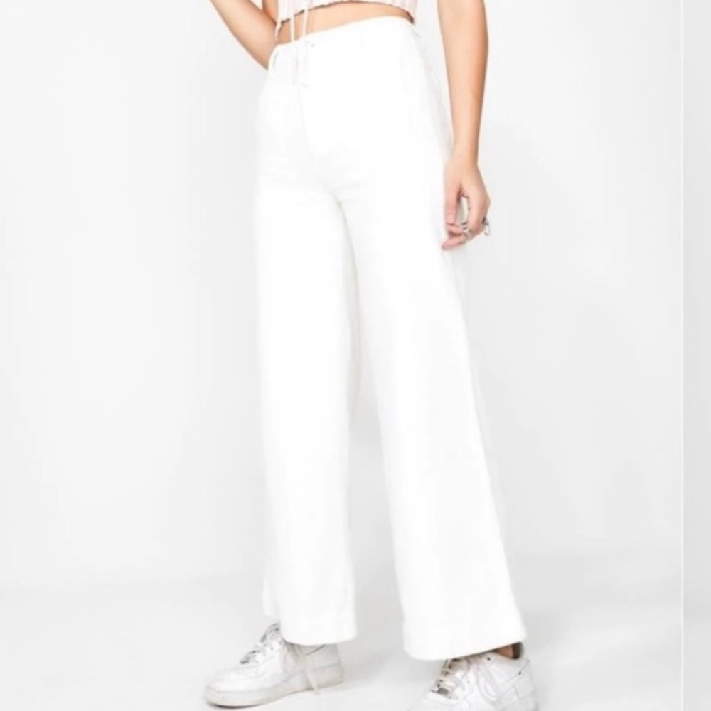 ROLLA'S Crisp White Sailor Jeans